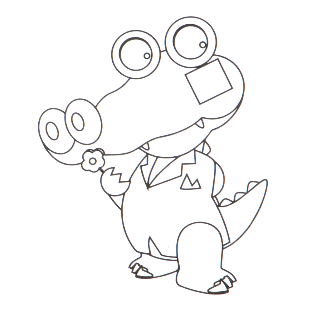 Malbuch Motiv Krokodil