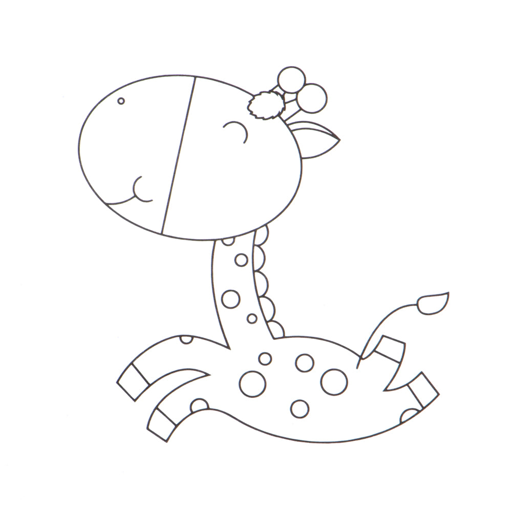 Malbuch Motiv Giraffe