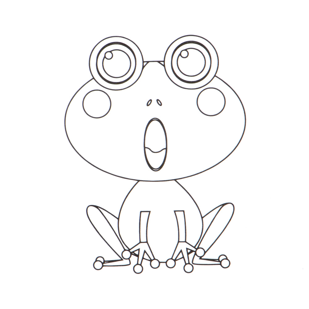 Malbuch Motiv Frosch