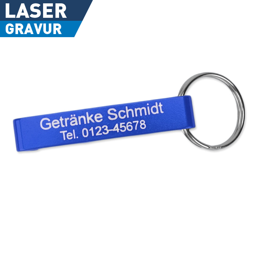 Werbemittel Flaschenöffner mit Gravur